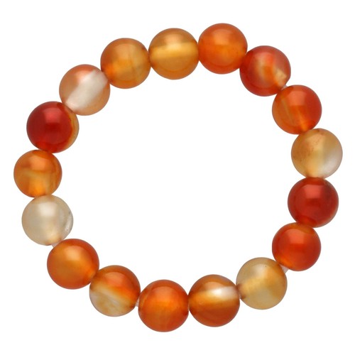 Karneol elastischer kugelring - karneol,