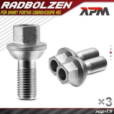 3x Radbolzen Radschraube Vorne oder Hinten für Smart Fortwo Cabrio+Coupe 451
