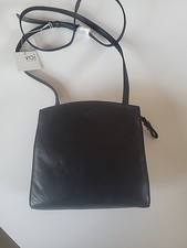 VOI Damen Umhängetasche Leder Schwarz