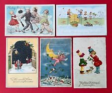 5 x Glückwunsch AK NEUJAHR 1936 tanzende singende Kinder    ( 150550