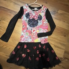 Desigual Kinder 9/10  Jahre Bunt   Mickey Mouse Kleid