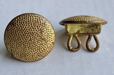 2 Knöpfe Wehrmacht Schossknöpfe Uniform General 21mm Eisenblech Fa. PC 2.WK orig