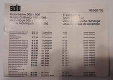 SOLO Motorhacke 565 + 566