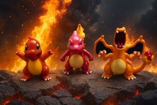 Pokémon Figuren Glumanda Glutexo Glurak Tomy