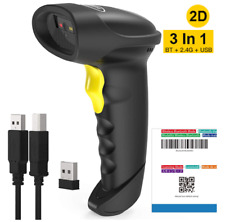 Inateck Barcode Scanner 2D Bluetooth, QR Code Scanner, 3 Verbindungsmodi,BCST-50