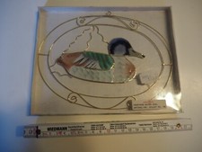 Vintage Fenster Bild Ente, ca