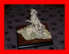 Jagd Jäger Selten ! G. Armani Wildlife Hunde 2 Dalmatiner  Capodimonte Florence