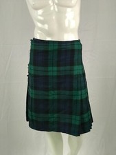 Clan Alba Highland Wear Herrenschottenrock Kilt Grün-Blau Gr. 30