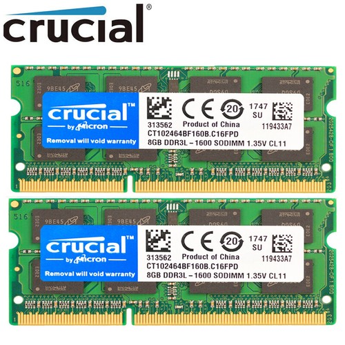 Crucial ddr3l 16gb 8gb - crucial,