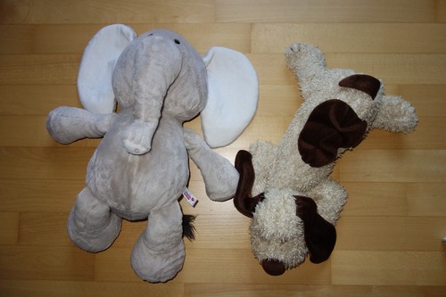 Nici elefant grau stofftier - elefant,