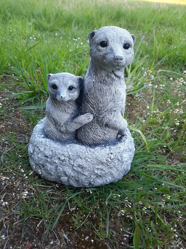 Steinfigur erdmännchen figur - steinfigur,