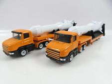 A-03/ Siku Sattelzug mit Rakete / SChwertransport (2 Stück)