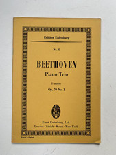 Noten . Beethoven. Piano Trio. D major. Opus 70 Nr. 1.  Taschenpartitur.