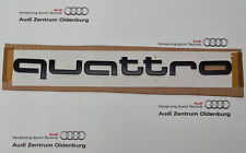 Original Audi Schriftzug Quattro,3D Schriftzug Quattro dark chrom matt (schwarz)