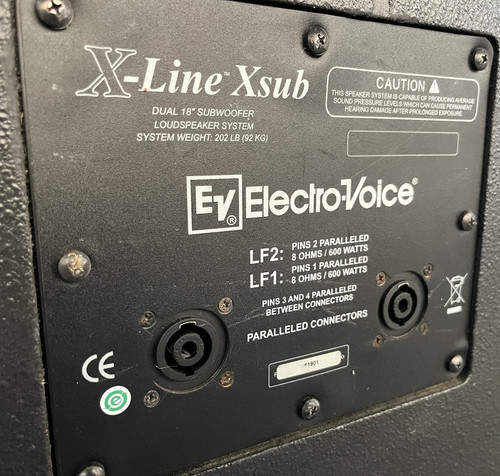 Electro voice line - x-line, xsub