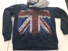 Toller Herren Kapuzen Pullover Hoodie Größe L Marke Ombre Clothing Flagge