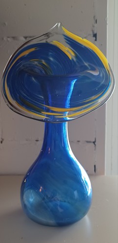 Vase orchidee blaues glas - vase,