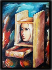 Modern Art WolArt ORIGINAL LEINWAND 70x50 CM ! POP ART UNIKAT