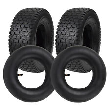 2xReifenmantel 2xSchlauch 13x5.00-6 4pr Winkelventil Aufsitzmäher Rasentraktor