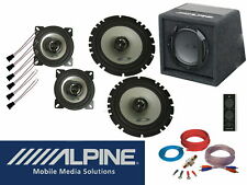 Alpine Einbauset passend für VW Golf 3 III Lautsprecher Aktiv Subwoofer