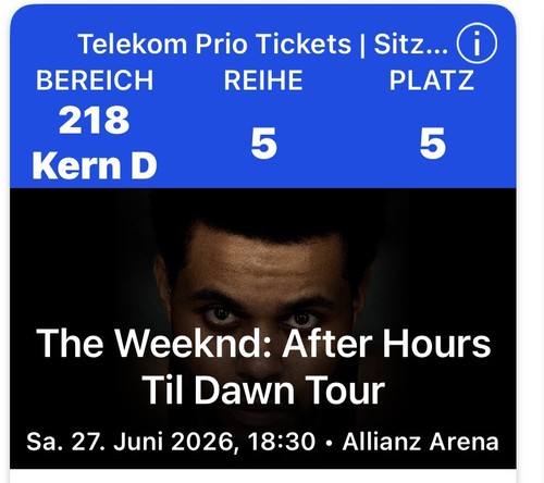 The weeknd 2 tickets - -,