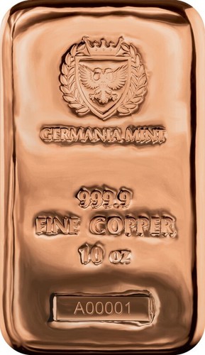 Kupferbarren germania mint - mint, 10