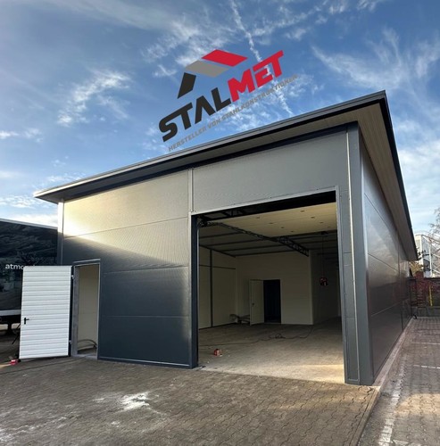 Isolierte garage 8x12x4 mit - isolierte, 8x12x4,5m
