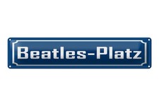 Blechschild 46x10cm Beatles