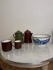 Emaille Konvolut Vintage Deko