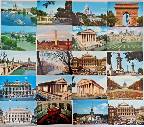Postkarten sammlung paris - postkarten,
