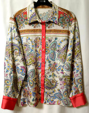 Neuwertige Satinbluse Langarm