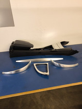 BMW 1er e82 e88 Mittelkonsole Dekor Leisten Alu Gebürstet Armlehne Getränke Halt