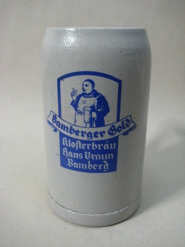 1liter bierkrug klosterbräu - bierkrug,