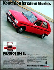 Peugeot 104 SL, originale Werbung aus 1977
