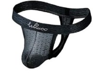 WLLWOO Men's Jockstrap Underwear Strings Herren 2x pack Schwarz Gr M✅