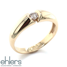 Brillantring Gold Solitär 0,16ct Diamant 585er Gelbgold 14kt Damen Antrag 1344
