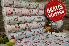 240cm Weihnachtsstoffe Popeline Baumwolle Stoff Baumwollstoff Meterware ÖKO-TEX