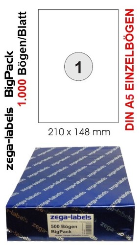 000 etiketten 210 148 mm - 210,
