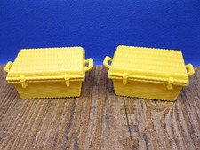 2x Korb Zubehör Camping Picknick City Puppenhaus Ladegut Western Playmobil G401