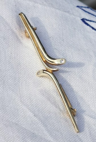 Stabbrosche anstecknadel gold - stabbrosche,anstecknadel,