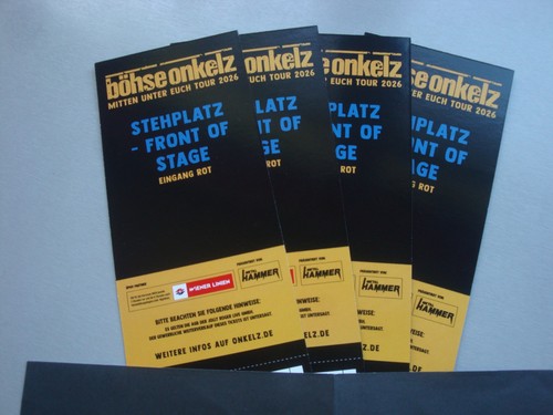 Fos tickets böhse onkelz - 4,