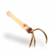 OJ Handkralle Dreizack VELES Kupfer Gartenwerkzeug Gartenkralle kupferne Kralle