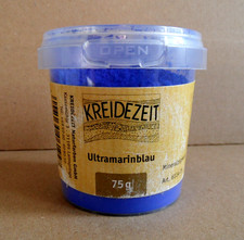 Kreidezeit Naturfarben Ultramarinblau, Mineralpigment. 75g. Neu.
