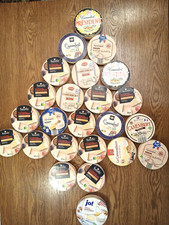 24 Stk. Holz Käseschachteln für Kreative Projekte 2 Größen Durchmesser 11,0 + 12