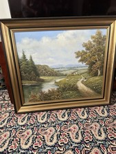 schönes Gemälde, signiert