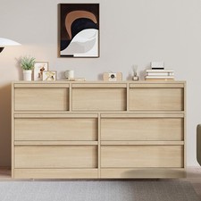 Kommode 7 Schubladen Sideboard Schrank Anrichte 137x40x78cm Kommodenschrank