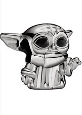 Star Wars Bracelet Charm Figur Schwarz Grogu/Yoda 925 Sterling Silver