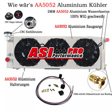 Aluminium Kühler + Lüfter +