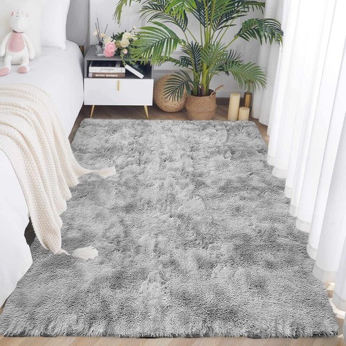 Hochflor teppich modern grau - teppich,