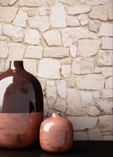 Steintapete Papiertapete Beige